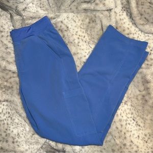 2 Pairs FIGS Men’s Axim Cargo Scrub Pants small Ceil Blue